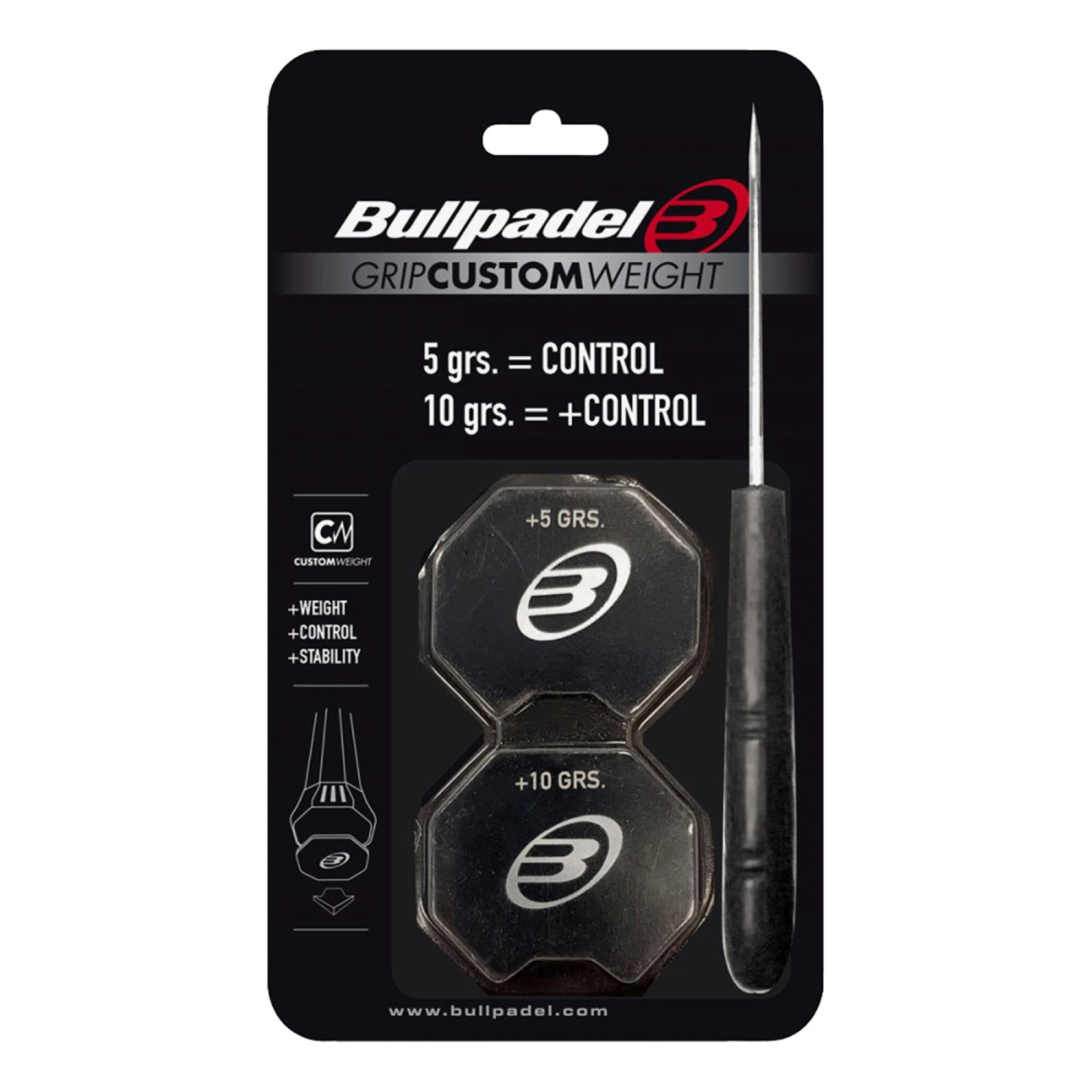 BULLPADEL GRIP CUSTOM 5/10 Gr - Nero 3 BULLPADEL GRIP CUSTOM 5/10 Gr - Nero