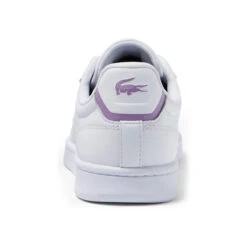 Lacoste Carnaby Pro Scarpa Per Il Tempo Libero Donna - Bianco, Lilla -Tennis Attrezzature Negozio 00112000 0 2