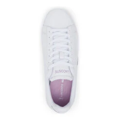 Lacoste Carnaby Pro Scarpa Per Il Tempo Libero Donna - Bianco, Lilla -Tennis Attrezzature Negozio 00112000 0 4
