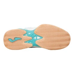 JOMA Set Scarpa Per Terra Rossa Donna - Bianco, Turchese -Tennis Attrezzature Negozio 00116000 0 5