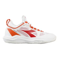 Diadora Speed Blushield Fly 3+ Scarpa Per Terra Rossa Donna - Bianco, Arancione