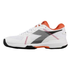 Diadora Trofeo Scarpa Per Terra Rossa Donna - Bianco, Arancione -Tennis Attrezzature Negozio 00247000 0 3