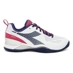 Diadora Blueshield Torneo 2 Donna - Bianco, Rosa