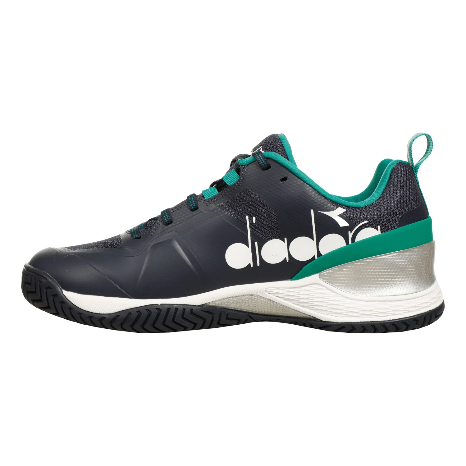 Diadora Blushield Torneo 2 Scarpa Per Tutte Le Superfici Uomini - Blu Scuro, Verde 4 Diadora Blushield Torneo 2 Scarpa Per Tutte Le Superfici Uomini - Blu Scuro, Verde - immagine 2