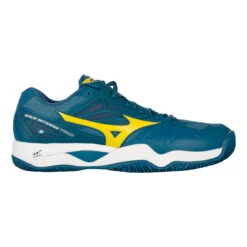 Mizuno Wave Intense Tour 5 Scarpa Per Terra Rossa Uomini - Color Petrolio, Giallo