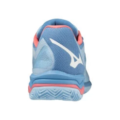 Mizuno Wave Exceed Light Scarpa Per Terra Rossa Donna - Blu, Corallo -Tennis Attrezzature Negozio 00708000 0 2