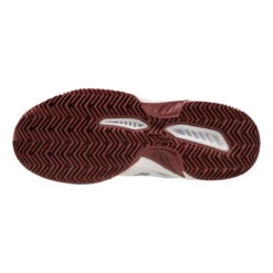 Mizuno Break Shot 4 Scarpa Per Terra Rossa Donna - Bianco, Grigio Chiaro -Tennis Attrezzature Negozio 00769000 0 5