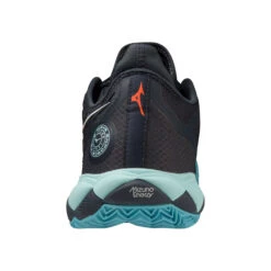 Mizuno Wave Enforce Tour CLAY Scarpa Per Terra Rossa Uomini - Blu Scuro, Turchese -Tennis Attrezzature Negozio 00770000 0 2