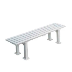 Panchina Da Tennis 1,5m Senza Schienale - Bianco