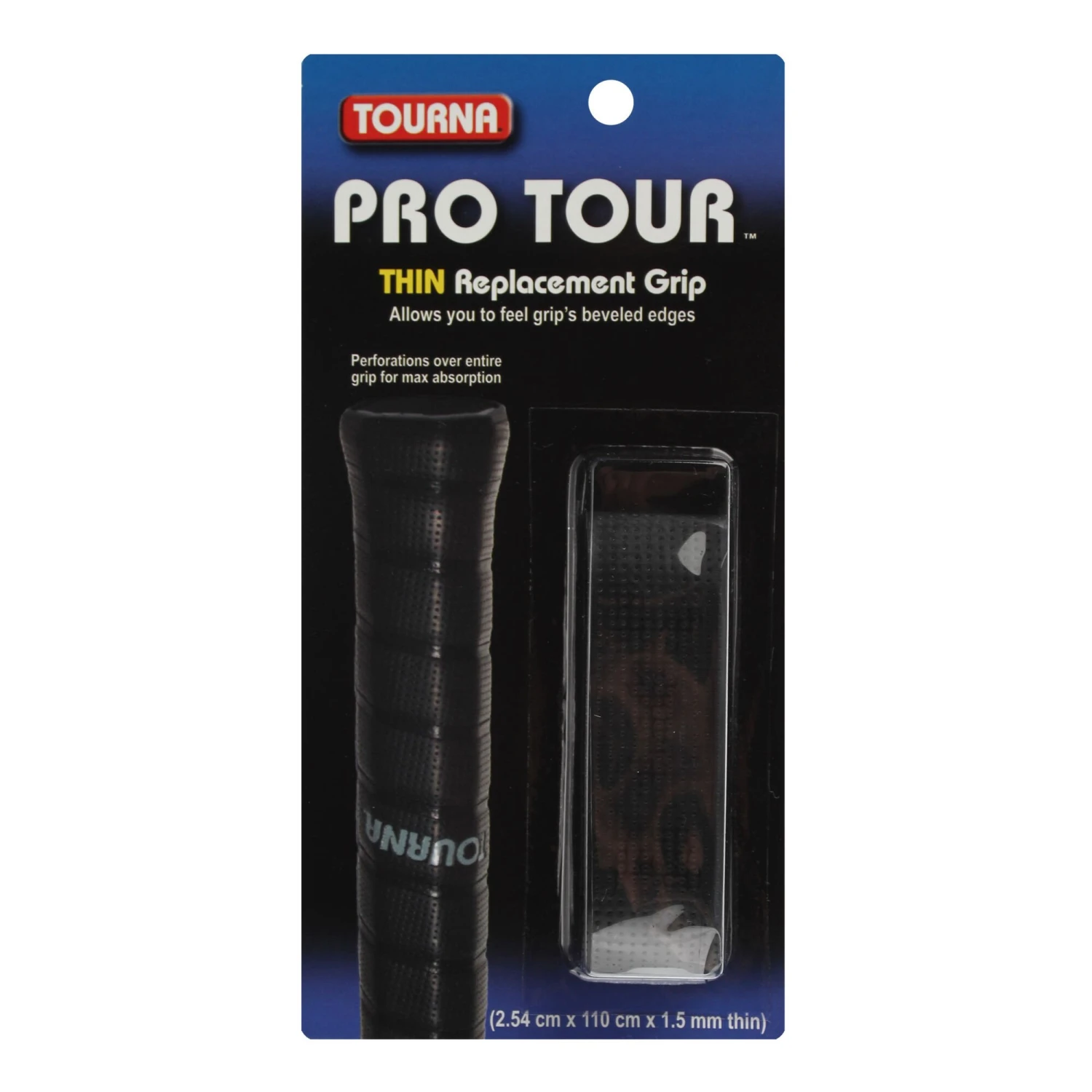 Tourna Pro Tour Grip Confezione Da 1 - Nero 3 Tourna Pro Tour Grip Confezione Da 1 - Nero