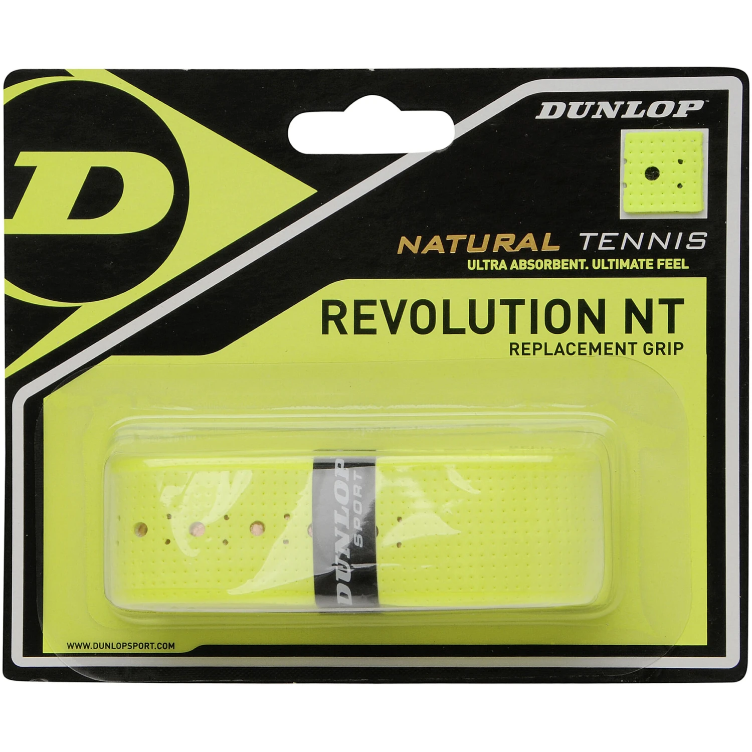 Dunlop Revolution NT Replacement Grip Confezione Da 1 - Giallo 3 Dunlop Revolution NT Replacement Grip Confezione Da 1 - Giallo
