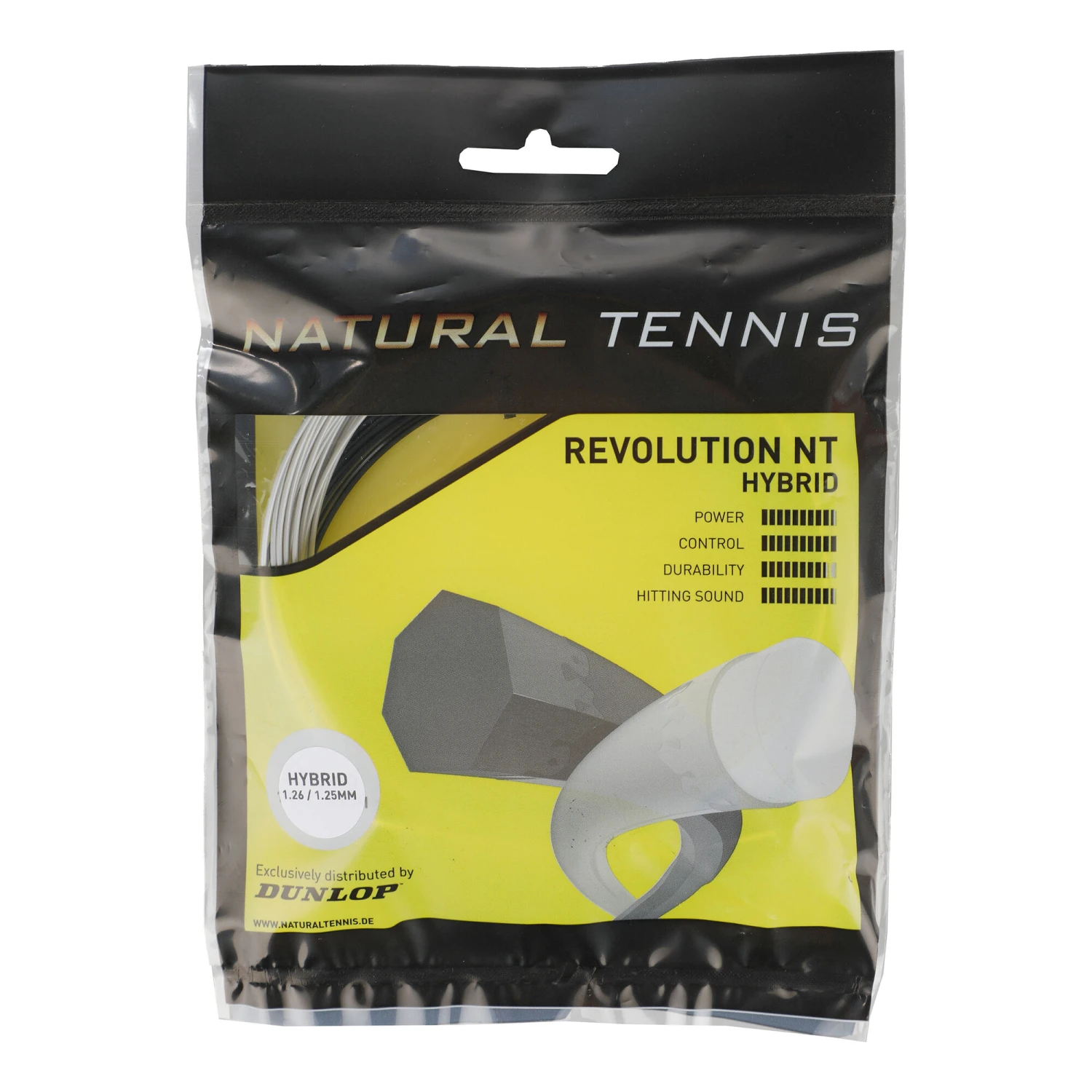 Dunlop Revolution NT Hybrid Set Di Corde 12m Edizione Speciale - Nero, Argento 3 Dunlop Revolution NT Hybrid Set Di Corde 12m Edizione Speciale - Nero, Argento