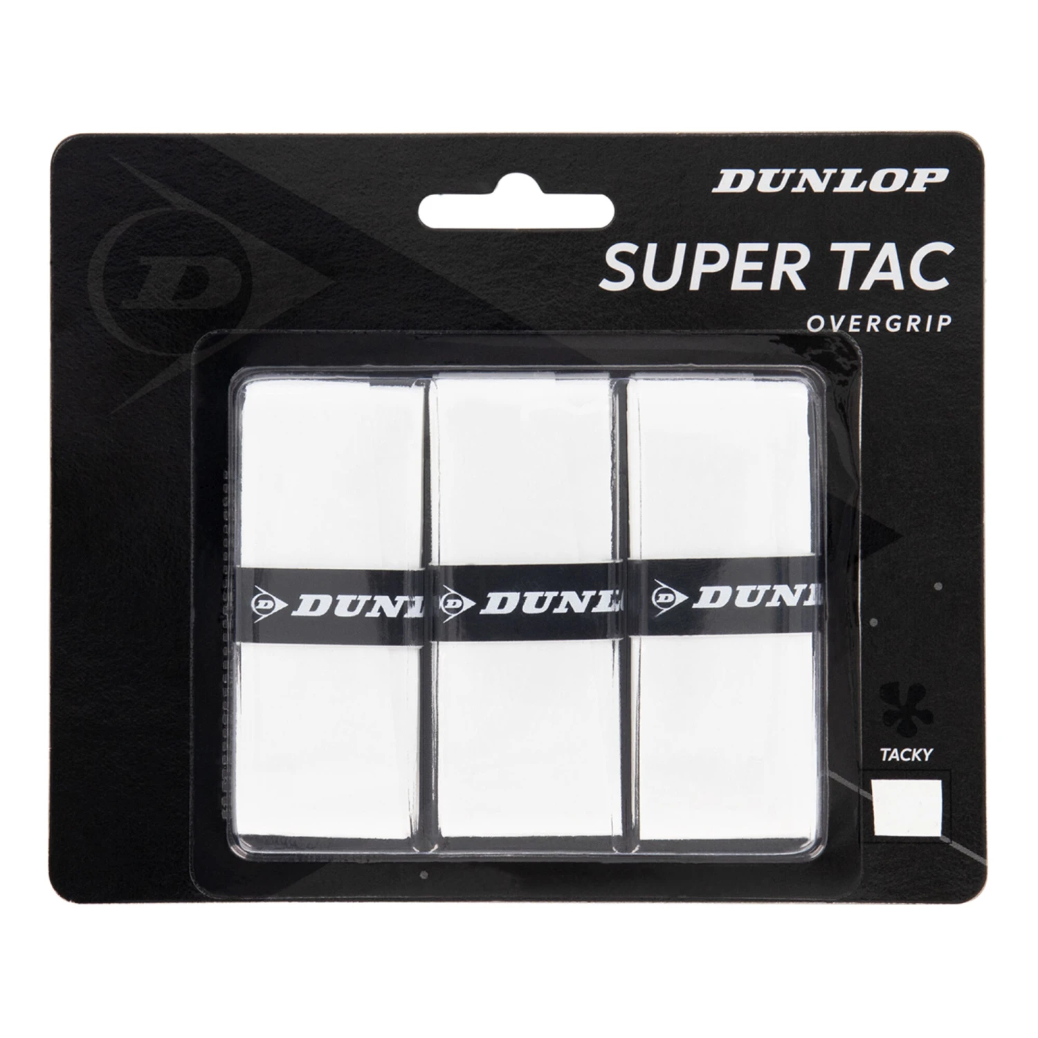 Dunlop Super Tac Confezione Da 3 - Bianco 3 Dunlop Super Tac Confezione Da 3 - Bianco