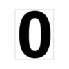 Platzziffer 0 Schild - Bianco, Nero 1 Platzziffer 0 Schild - Bianco, Nero -Tennis Attrezzature Negozio 0141600000 000