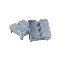 Deckel F. Tennispfosten Alu, Vierk. Elox., Paar Accessori Per Impianti - Argento