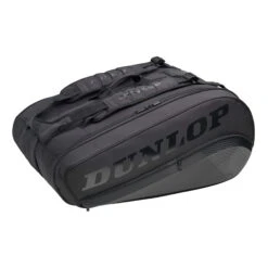 Dunlop CX Performance Thermo Borsa Per Racchetta Da 12 - Nero, Nero Brillante