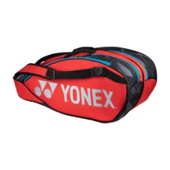 YONEX Pro Racquet Bag Borsa Per Racchetta Da 6 - Rosso, Nero -Tennis Attrezzature Negozio 0152600000 0 1