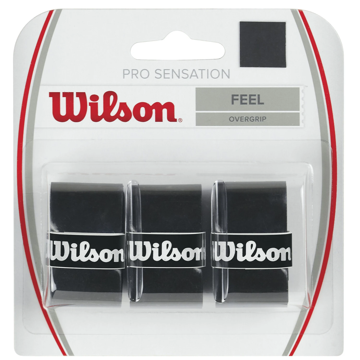 Wilson Pro Overgrip Sensation Confezione Da 3 - Nero 3 Wilson Pro Overgrip Sensation Confezione Da 3 - Nero