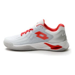 Lotto Mirage 100 Scarpa Per Terra Rossa Donna - Bianco, Rosso 14 Lotto Mirage 100 Scarpa Per Terra Rossa Donna - Bianco, Rosso -Tennis Attrezzature Negozio 01598000 0 9