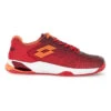 Lotto Mirage 100 II SPD Scarpa Per Tutte Le Superfici Uomini - Rosso, Arancione -Tennis Attrezzature Negozio 01660000 0 1