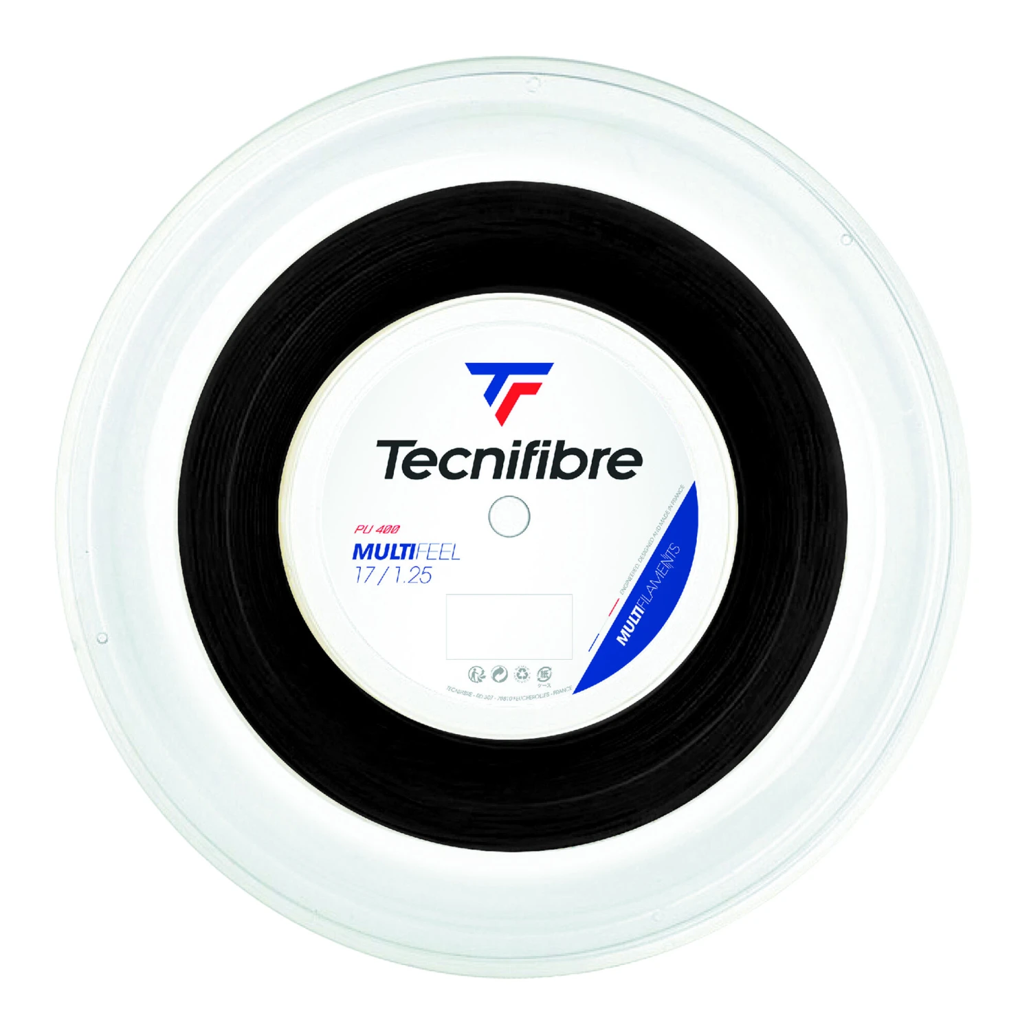 TECNIFIBRE Multifeel 200m Rotolo Di Corde - Nero 3 TECNIFIBRE Multifeel 200m Rotolo Di Corde - Nero