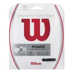 Wilson Synthetic Gut Power Set Di Corde 12,2m - Nero