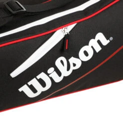 Wilson Advantage III Six Borsa Per Racchetta - Nero, Bianco -Tennis Attrezzature Negozio 0199200000 12