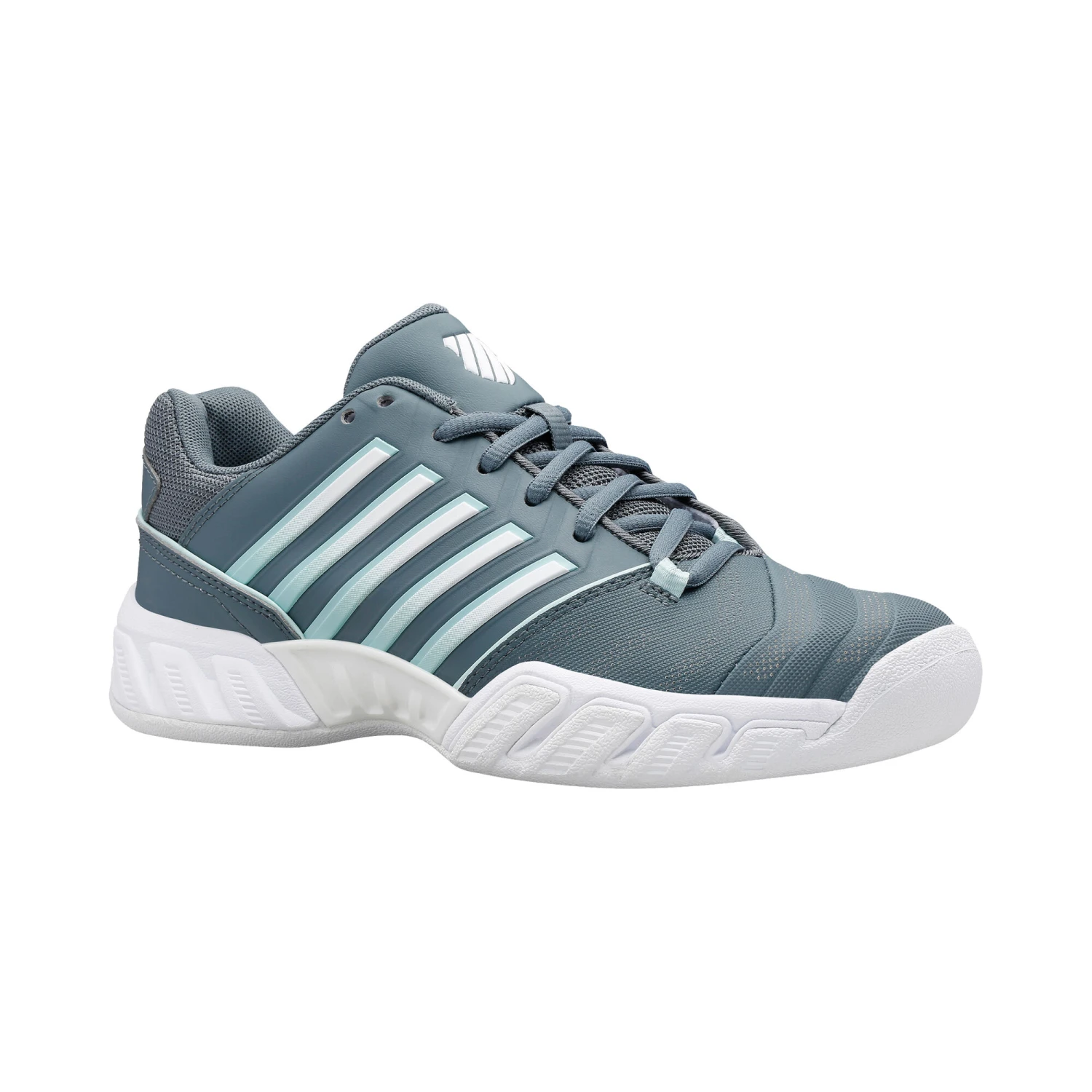 K-Swiss Big-Shot Light 4 Scarpa Per Tappeto Donna - Grigio, Bianco 7 K-Swiss Big-Shot Light 4 Scarpa Per Tappeto Donna - Grigio, Bianco - immagine 5