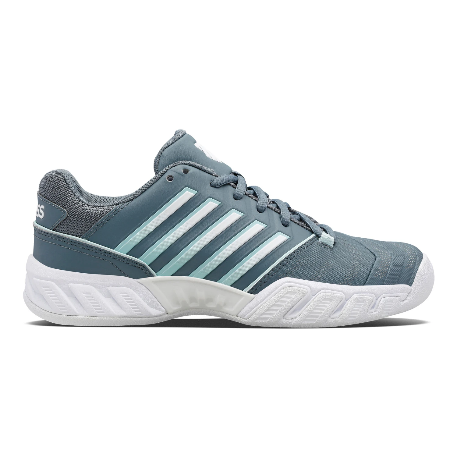 K-Swiss Big-Shot Light 4 Scarpa Per Tappeto Donna - Grigio, Bianco 3 K-Swiss Big-Shot Light 4 Scarpa Per Tappeto Donna - Grigio, Bianco