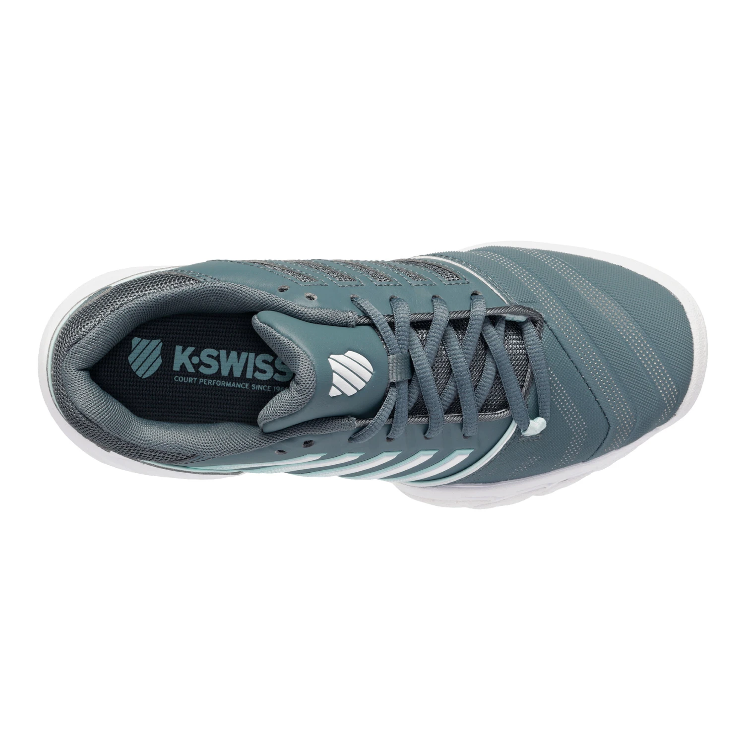 K-Swiss Big-Shot Light 4 Scarpa Per Tappeto Donna - Grigio, Bianco 6 K-Swiss Big-Shot Light 4 Scarpa Per Tappeto Donna - Grigio, Bianco - immagine 4