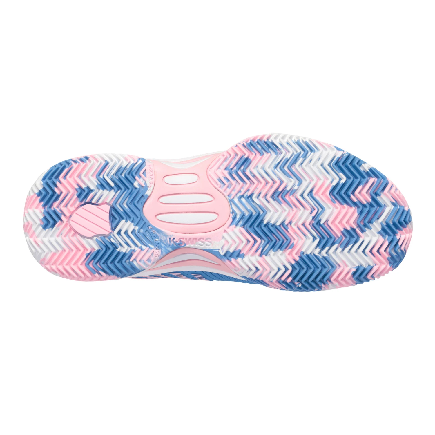 K-Swiss Hypercourt Express 2 Scarpa Per Terra Rossa Bambini - Blu, Bianco 8 K-Swiss Hypercourt Express 2 Scarpa Per Terra Rossa Bambini - Blu, Bianco - immagine 6