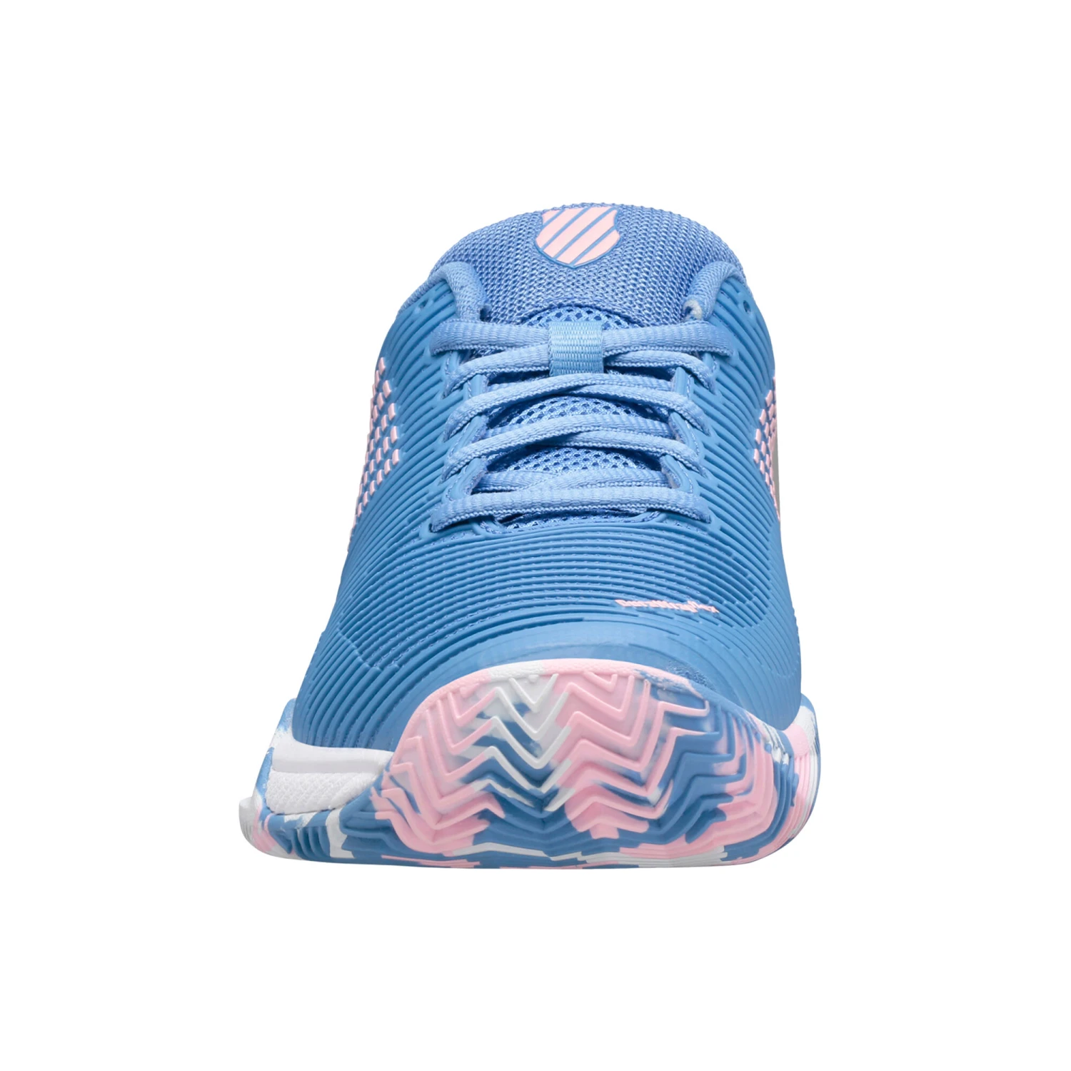 K-Swiss Hypercourt Express 2 Scarpa Per Terra Rossa Bambini - Blu, Bianco 5 K-Swiss Hypercourt Express 2 Scarpa Per Terra Rossa Bambini - Blu, Bianco - immagine 3