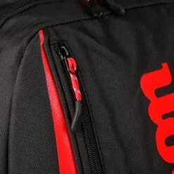 Wilson Youth Zaino Edizione Speciale - Nero, Rosso -Tennis Attrezzature Negozio 0214200000 0 3