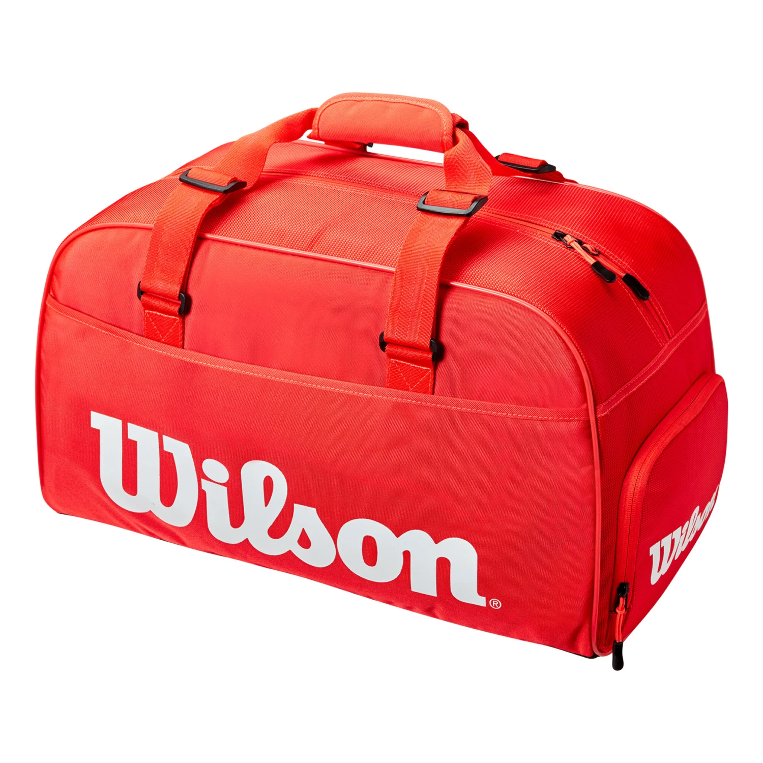 Wilson Super Tour Small Duffle Borsa Sportiva - Rosso, Bianco 3 Wilson Super Tour Small Duffle Borsa Sportiva - Rosso, Bianco