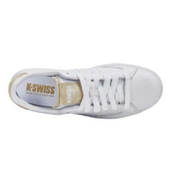 K-Swiss Lozan Klub Donna - Bianco, Oro -Tennis Attrezzature Negozio 02212000 0 4