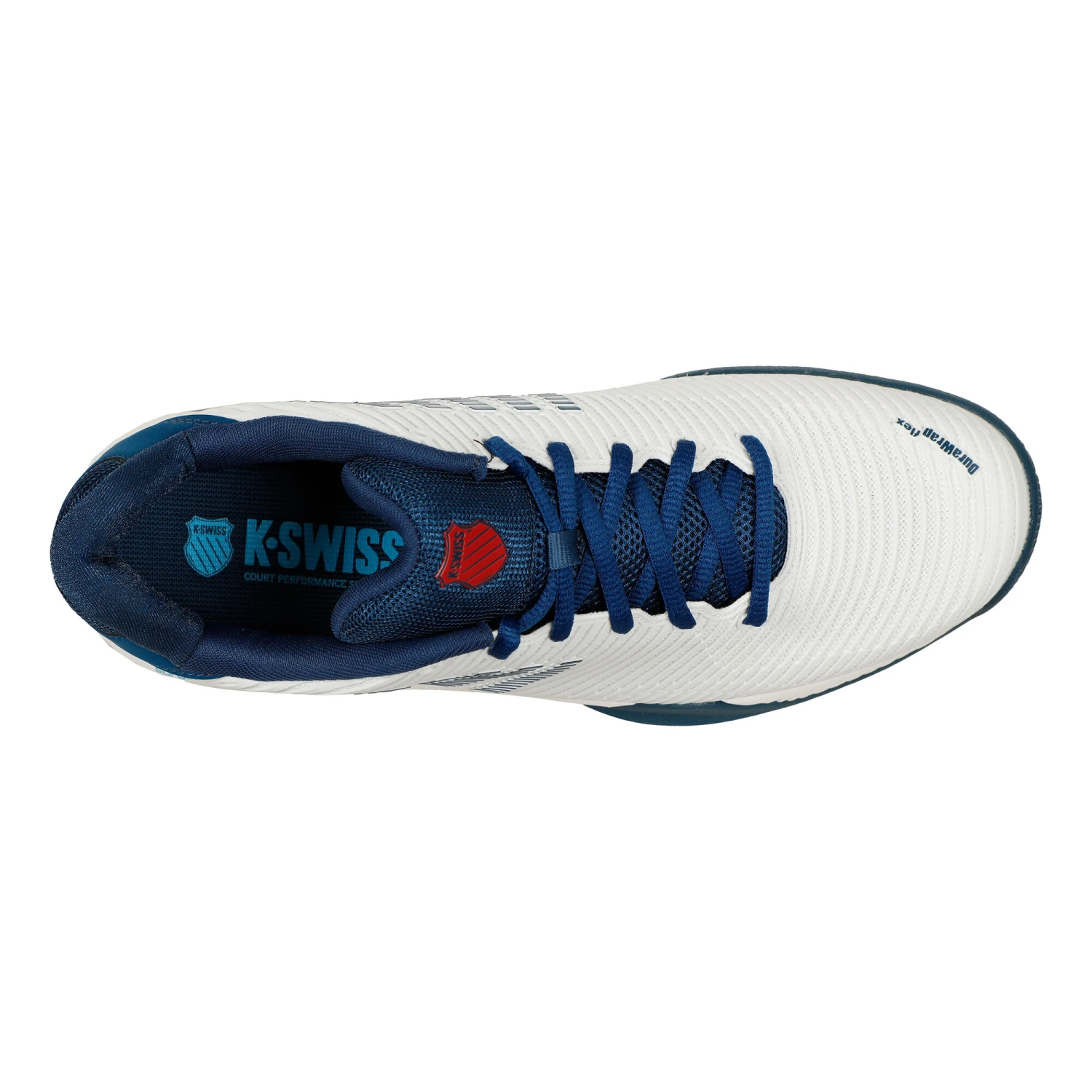 K-Swiss Hypercourt Express 2 Scarpa Per Tutte Le Superfici Uomini - Bianco, Blu Scuro 5 K-Swiss Hypercourt Express 2 Scarpa Per Tutte Le Superfici Uomini - Bianco, Blu Scuro - immagine 3