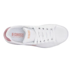 K-Swiss Court Shield Scarpa Per Il Tempo Libero Donna - Bianco, Rosa -Tennis Attrezzature Negozio 02259000 0 4