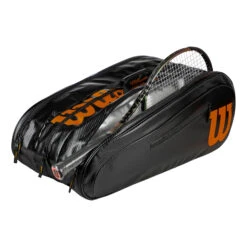 Wilson Elite Borsa Per Racchetta Da 15 Edizione Speciale - Nero, Beige -Tennis Attrezzature Negozio 0226600000 10