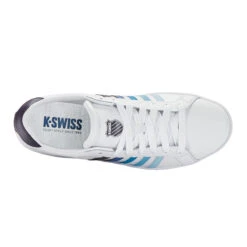 K-Swiss Court Tiebreak Scarpa Per Il Tempo Libero Uomini - Bianco, Blu -Tennis Attrezzature Negozio 02267000 0 4