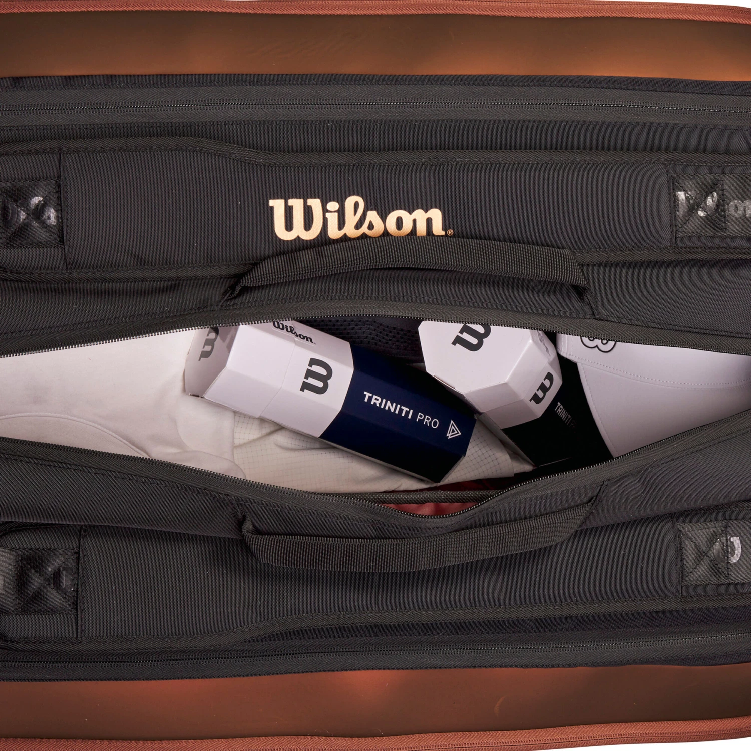 Wilson Super Tour Pro Staff V14 Borsa Per Racchetta Da 15 - Bronzo 6 Wilson Super Tour Pro Staff V14 Borsa Per Racchetta Da 15 - Bronzo - immagine 4