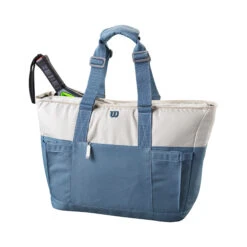 Wilson Women's Tote Borsa Sportiva Per Padel - Blu, Crema -Tennis Attrezzature Negozio 0234900000 0 2