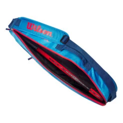 Wilson Junior Borsa Per Racchetta Da 3 - Blu, Arancione -Tennis Attrezzature Negozio 0236700000 11