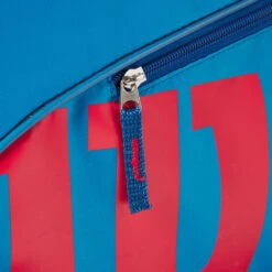 Wilson Junior Borsa Per Racchetta Da 3 - Blu, Arancione -Tennis Attrezzature Negozio 0236700000 12