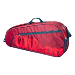 Wilson Junior Borsa Per Racchetta Da 3 - Rosso -Tennis Attrezzature Negozio 0236900000 0 1
