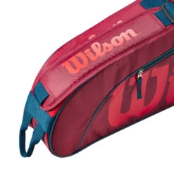 Wilson Junior Borsa Per Racchetta Da 3 - Rosso -Tennis Attrezzature Negozio 0236900000 13