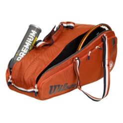 Wilson Roland Garros Team Borsa Per Racchetta Da 6 - Arancione -Tennis Attrezzature Negozio 0237300000 10