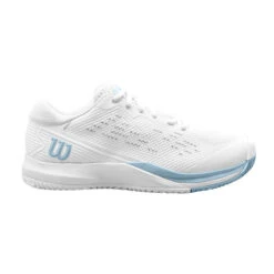 Wilson Rush Pro ACE Scarpa Per Tutte Le Superfici Donna - Bianco, Blu Chiaro