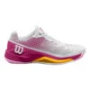 Wilson Rush Pro 4.0 Scarpa Per Terra Rossa Donna - Rosa, Giallo -Tennis Attrezzature Negozio 02547000 0 1