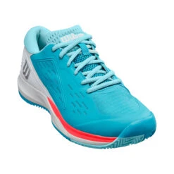 Wilson Rush Pro ACE Scarpa Per Terra Rossa Donna - Turchese, Bianco -Tennis Attrezzature Negozio 02549000 000
