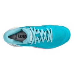 Wilson Rush Pro ACE Scarpa Per Terra Rossa Donna - Turchese, Bianco -Tennis Attrezzature Negozio 02549000 0 4